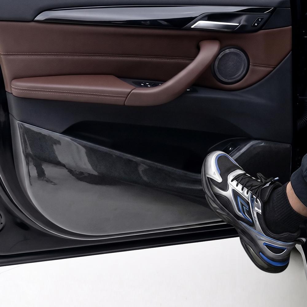 For BMW X1 F48 2016-2020 TPU Car Door Anti Kick Pad Protection Stickers Inner Side Edge Film Front and Rear Door Side Panel Pad