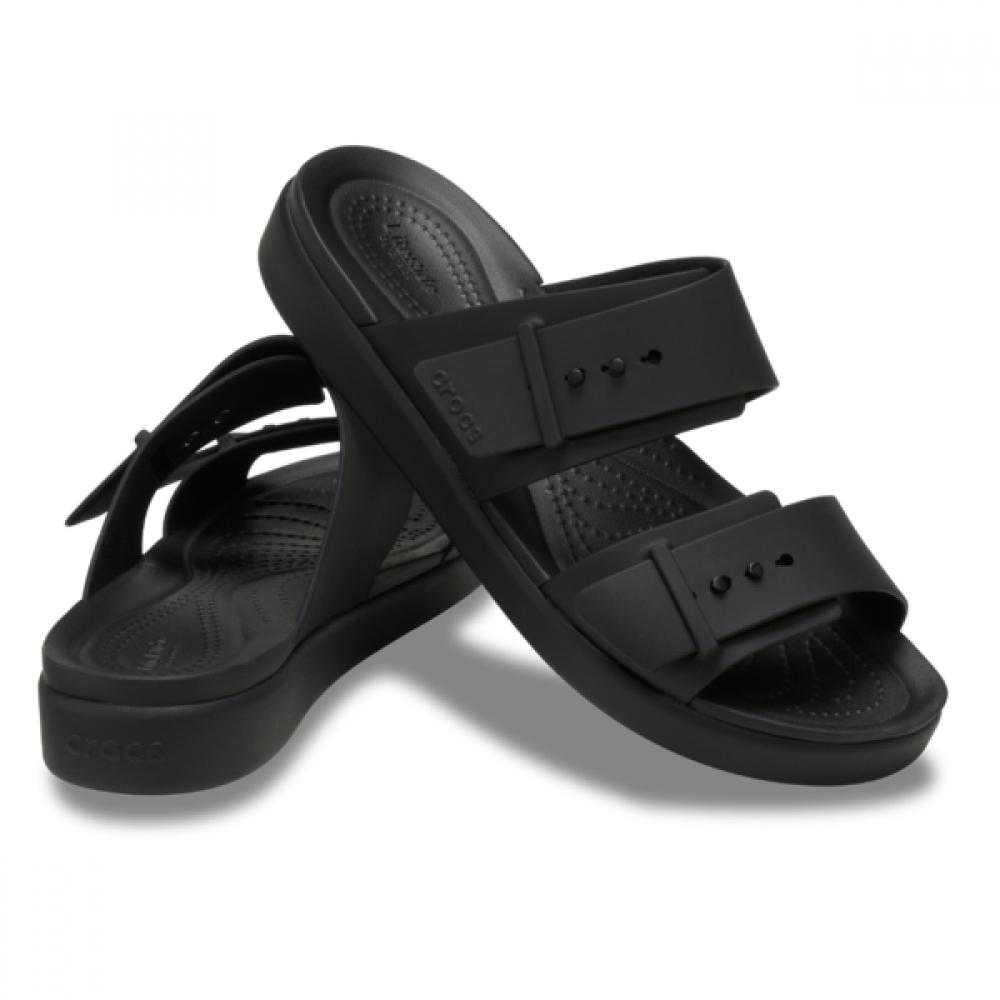 

CrocS Женские сандалии-тапочки Brooklyn Buckle Low 211215 001 W6(230)