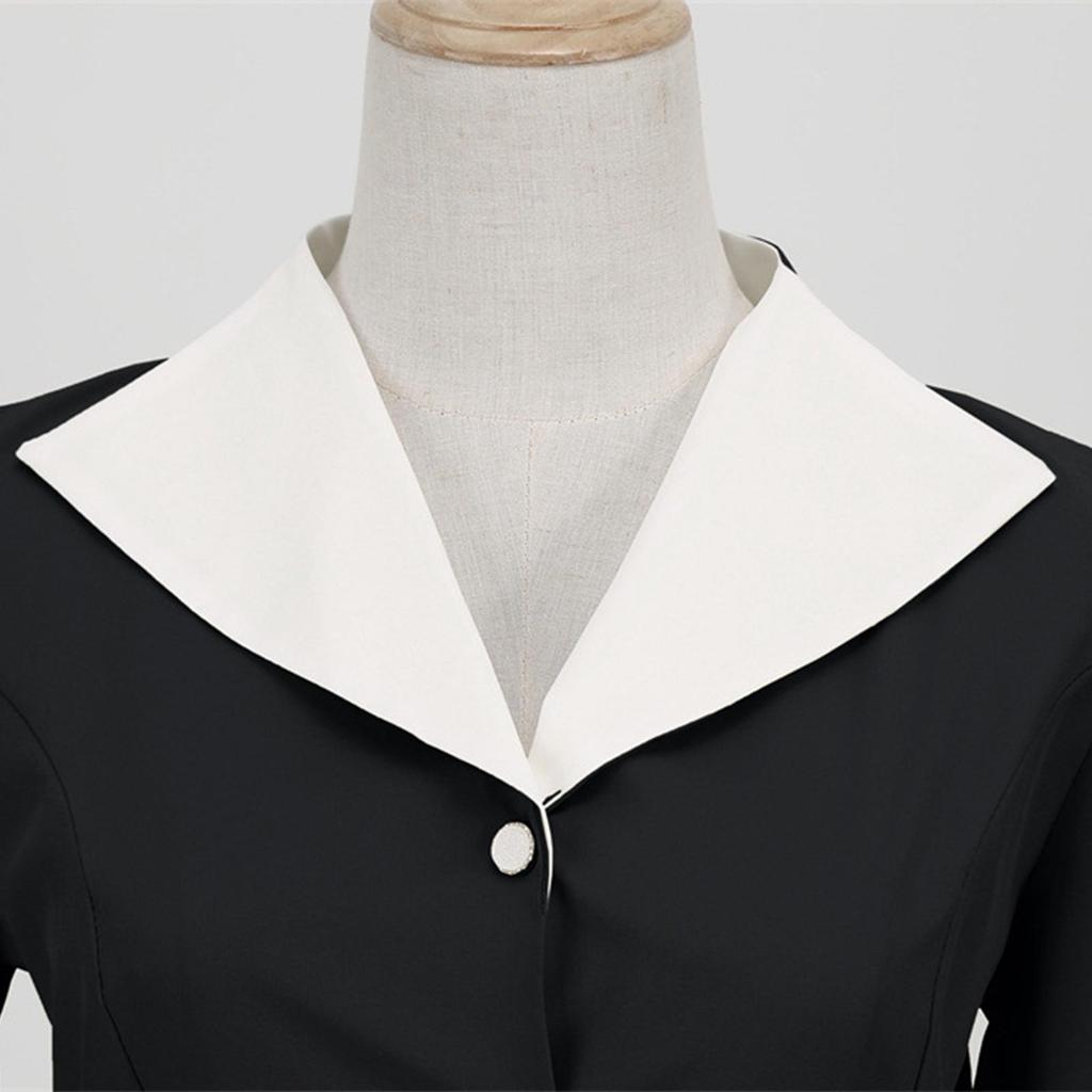 Women's Solid Color Retro Short-Sleeved V-Neck Casual Party Hem Dress