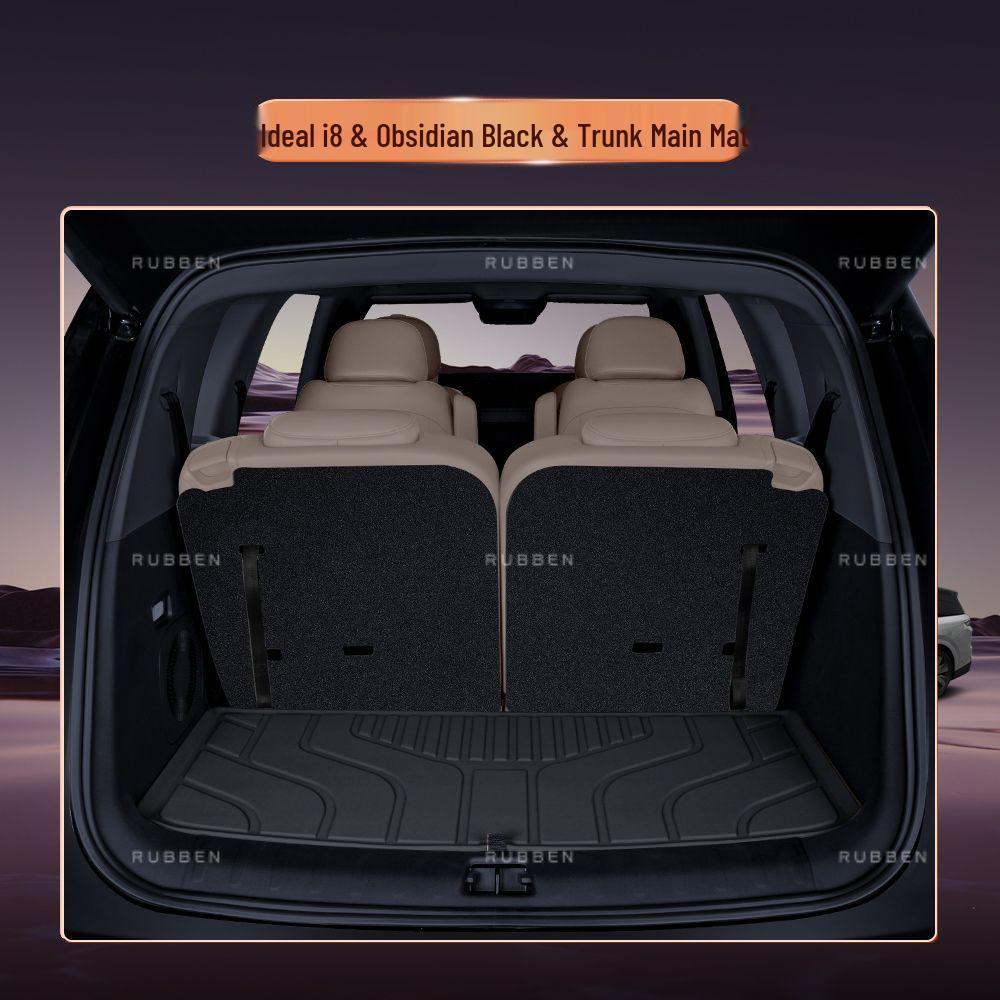 Ideal i6/i8 TPE Trunk Mat: Semi-enclosed, Non-slip, Wear-resistant Car Accessory
