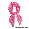 Elegant Yellow Neck Scarf Lemon Print Shawl Breathable Square Silk Scarf  for Women