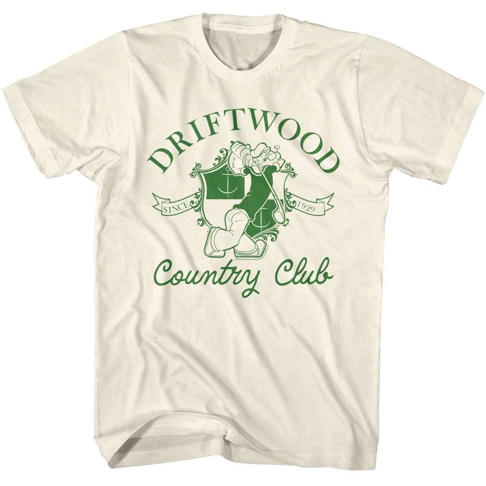 Popeye Driftwood Country Club Men T Shirt XL