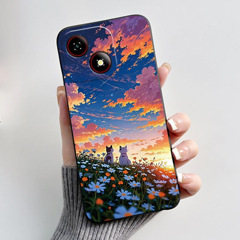 For ZTE Blade A35e Case Luxury Cute Cool Boys Girls Soft Matte Silicone Back Cover For ZTE Blade A35e Phone Bag Shell BladeA35e