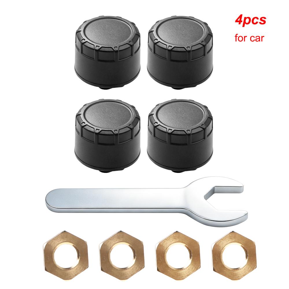 Phone Display External Alarm Tire Pressure Sensors Bluetooth APP Car TPMS Tire Pressure Monitoring System Motorcycle Car 2/4PCS