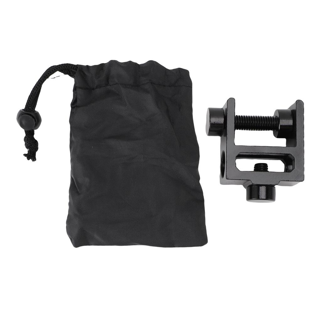 Campinglampe Tischklemme Schwarz Aluminiumlegierung Sichere Klemmung Outdoor Camping Lichthalter