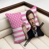 For American Flag Lgbt Gay H-House Md Malpractice Throw Pillow Case Sham 45X45Cm 40X40Cm Square Car Pillowcase Pad Cushion Cover
