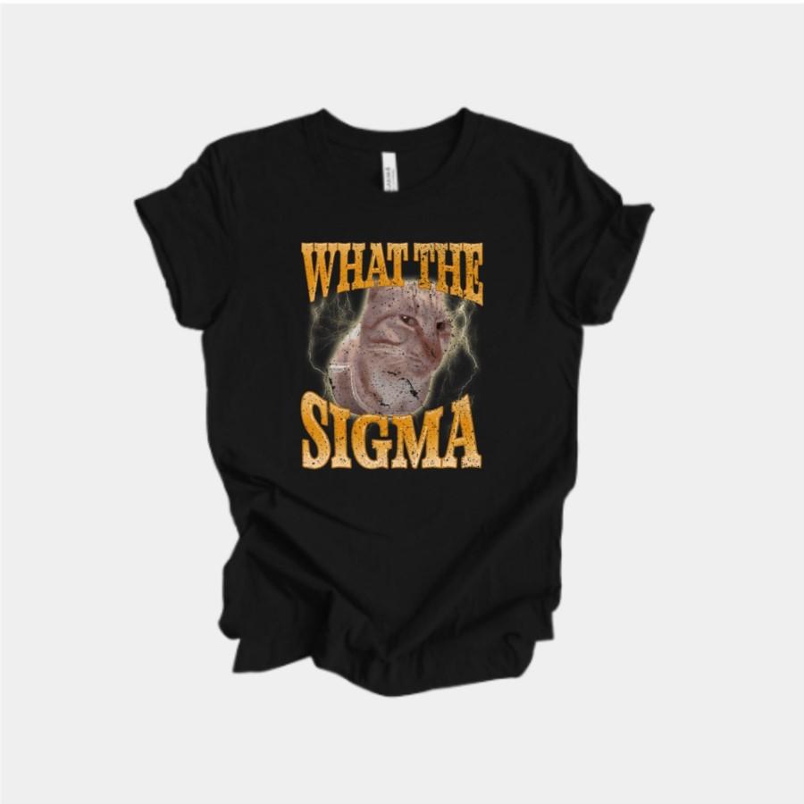 

What The Sigma Meme T-shirt For Men Women 100% Cotton T Shirts Short Sleeve Tops 0406-5 - Men s Summer Cotton Graphic Tee S разноцветный