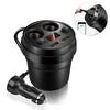 Cup Dual USB Car Charger with Wire Multifunction Cigarette Lighter for Phone Tablet PC