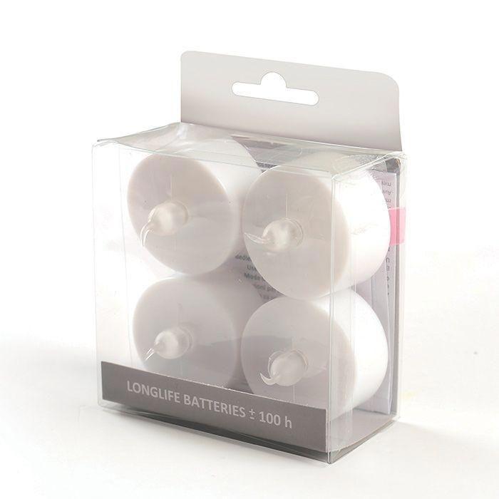 4 bougies LED longue durée - 100 h