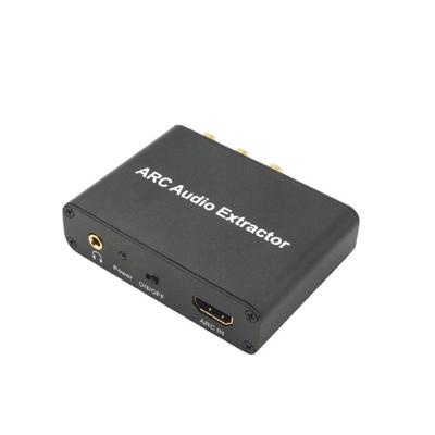 Return Channel Converter 192KHz Extractor 192KHz for Easily Transmission To Soundbars and Amplifiers Black