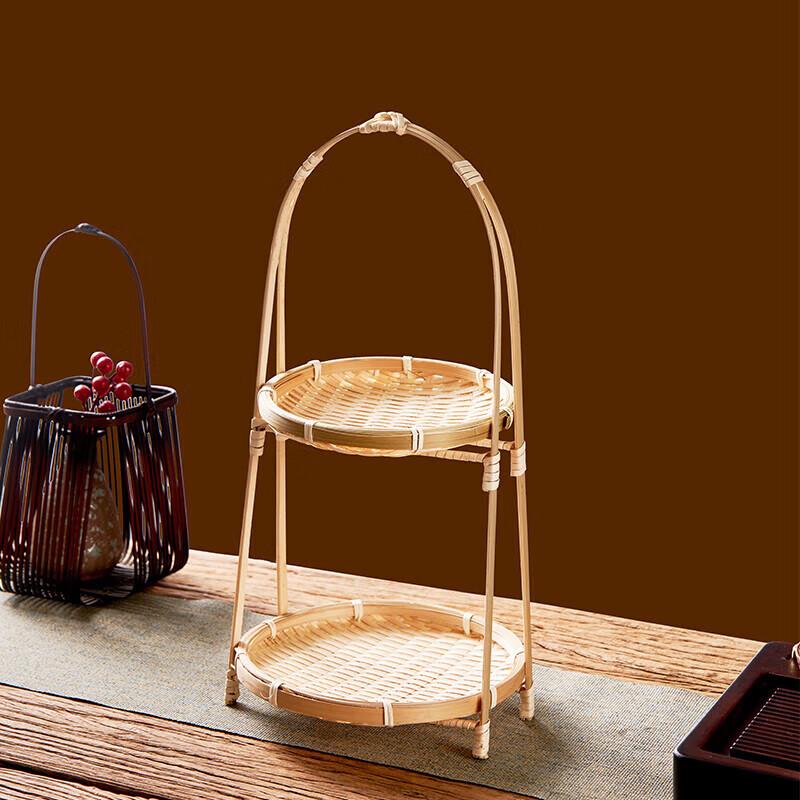 Shangkaojia Weilu Zucha Two-Tier Bamboo Serving Tray