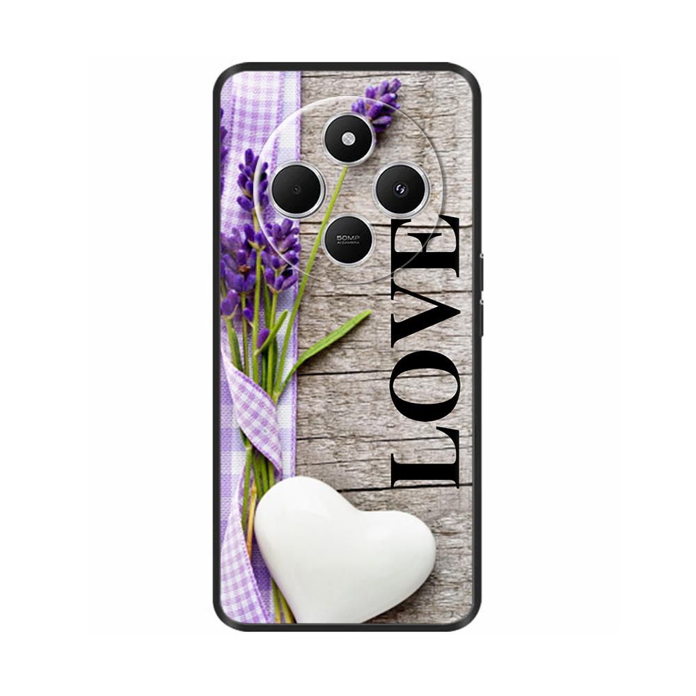 Luxury Painted Case For Redmi 14R 5G Soft Black Silicone Bumper Back Cover for Xiaomi Redmi 14R 14C Cases Funda Shockproof Shell