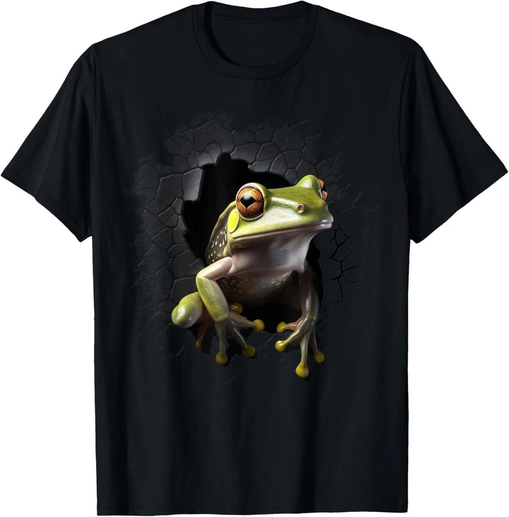 Frog Wall Animal Lovers Frog T-Shirt