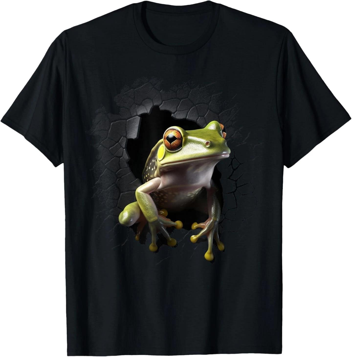 

Frog Wall Animal Lovers Frog T-Shirt L