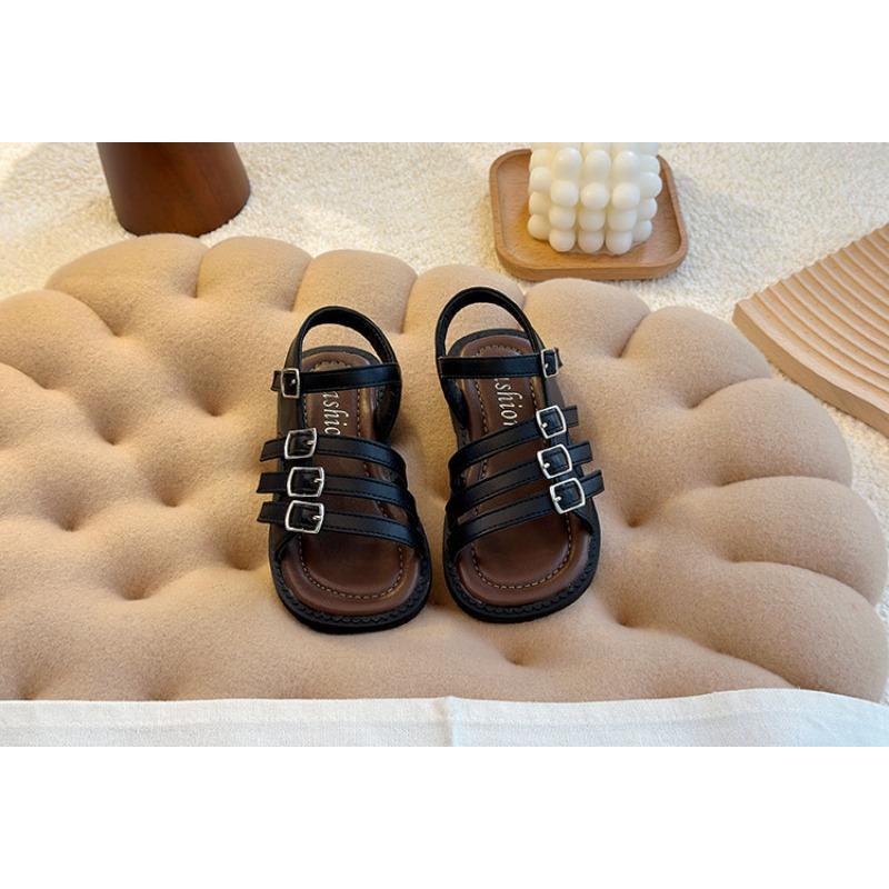 New Summer Kids' Roman Sandals - Korean Style Hollow-Out Princess Sandals for Girls & Soft Sole Beach Sandals for Boys