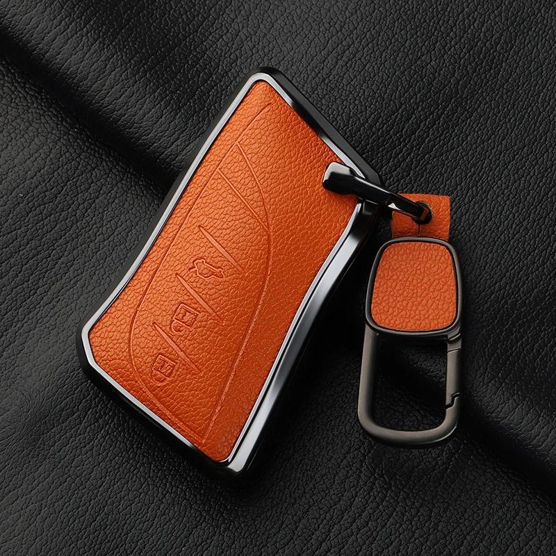 Aluminum Alloy Goatskin Car Key Case Cover For Lexus Nx Es Ux Us Rc Lx Gx Is Ct Rx 200 250H 350H 400H Ls 450H 260H 300H Ux 200