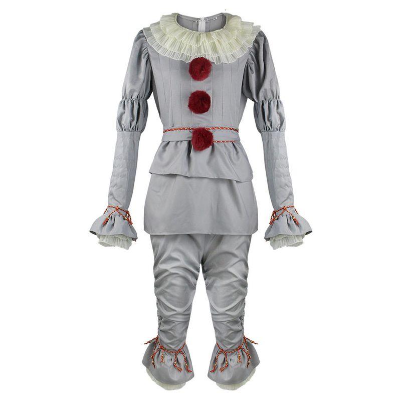 Costume da Cosplay da Clown It per Bambini e Adulti, Costume di Pennywise per Cosplay di Halloween, Abito da Spettacolo del Clown It
