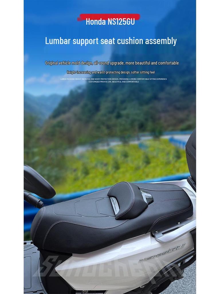 Compatible with Honda NS125GU SDH125T-45, Modified Leather Lowered Seat Cushion Assembly