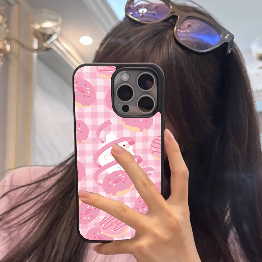 Kawaii Cute Rabbit M-MolangS Anime Phone Case For IPhone 17 16 Pro Max Air 13 12 Mini 14 15 Plus 11 PC+TPU Back Cover
