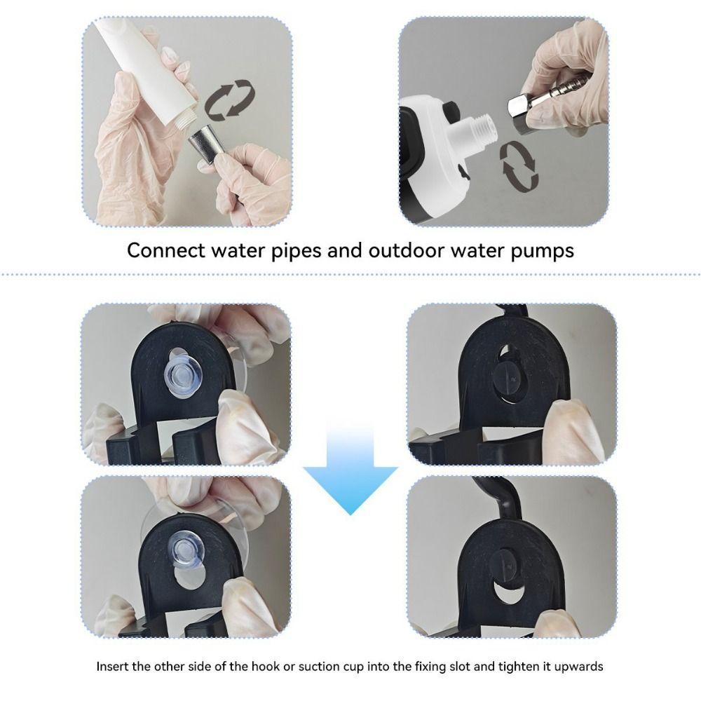 Waterproof Camping Electric Shower Head Handheld Shower Pump  for Backpacking Bathing Car Washing
