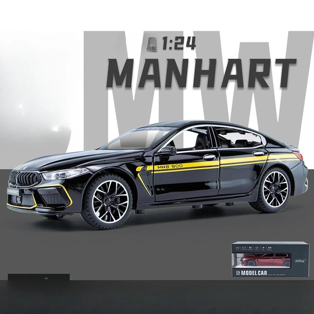 

1/24 масштаб BMW MH8 800 литая модель автомобиля игрушечная металлическая машинка со звуком и светом модель автомобиля с высокой имитацией для детского хобби подарок белый