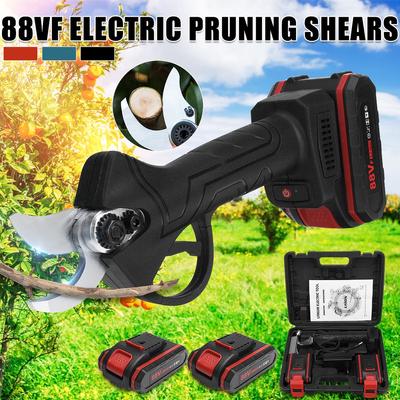 88VF Professional Cordless Electric Pruning Shear 2.0Ah Lithium Battery Garden Pruner Scissors Tree Branch Pruner Rechargeable Power Tool