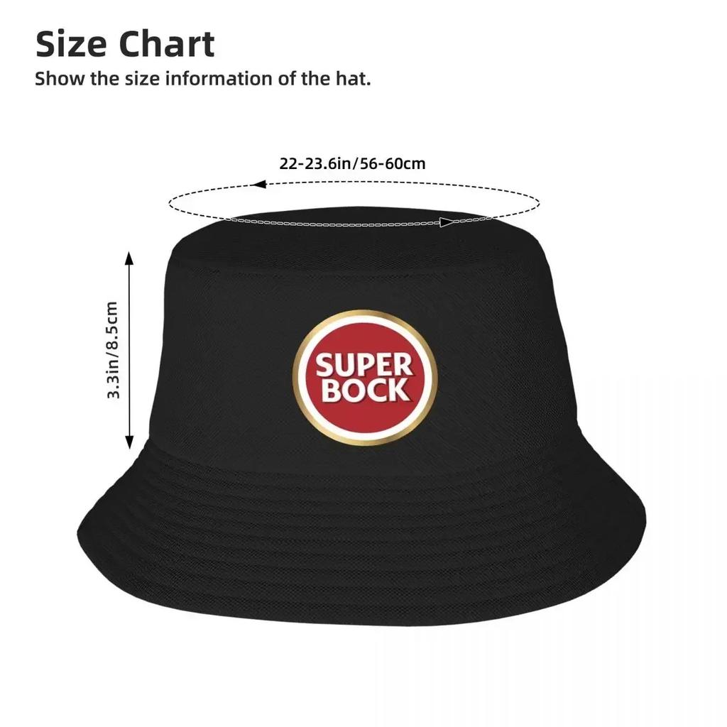 Cappello Secchiello Super Bock Cappello Panama Cappelli Bob Bambini Cappelli da Pescatore Autunnali Hip Hop da Esterno per Spiaggia Pesca Cappellini Unisex