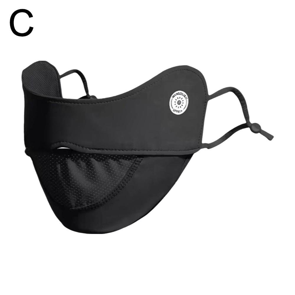 

Велосипедная маска Ice Silk для лица с защитой от ультрафиолета, унисекс, регулируемая дышащая бандана, охотничья беговая спортивная маска, шарф