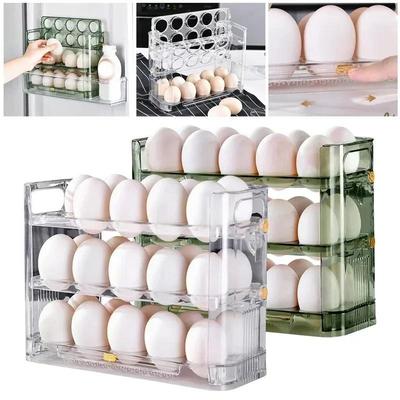 Eierhalter Aufbewahrungsbox Eierkorb Behälter Organizer Kühlschrank Eierspender für Küchenorganizer Lebensmittelbehälter