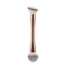 New all-aluminum tube double-head brush, flame trim contour, blush brush, loose powder brush, flat head oblique head foundation brush, multi-function