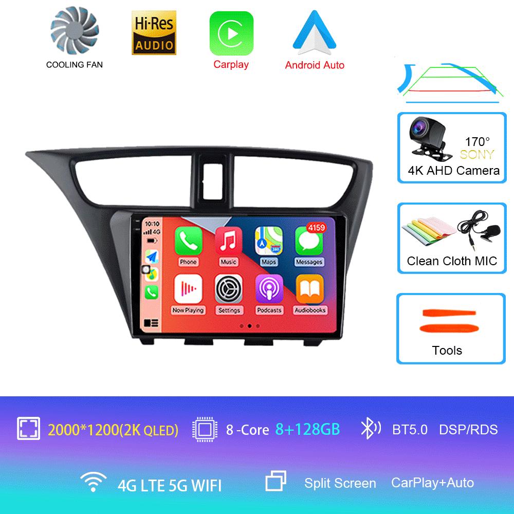 For Honda CIVIC Hatchback 2012 - 2017 Car AutoRadio Android Multimedia Video Player Navigation GPS Stereo HU No 2 Din 2din