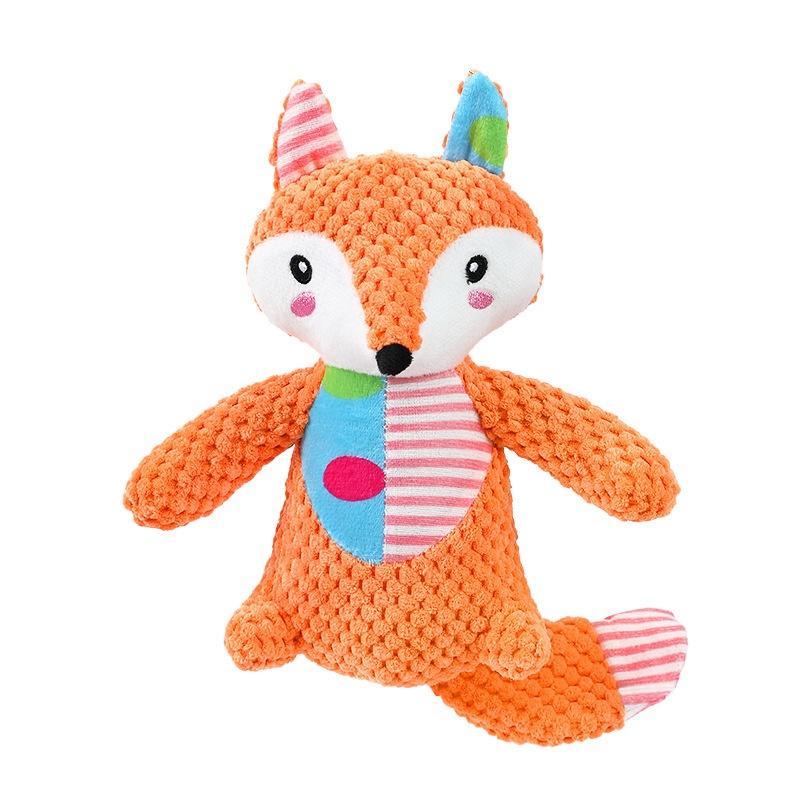 New Interactive Pet Plush Toy for Cat And Dog - Cute Squeaky Bite Resistant Puzzle Chew Toy for Teeth Cleaning Pet Supplies