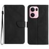 For Oppo Reno13 Pro 5G Case Skin Touch Lines Imprinted PU Leather Flip Phone Cover