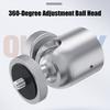 Aluminum Alloy Mini Ball Head 360 Degree Rotatable 45661 3/8-inch Screw Metal LED Video Light Cell Phone DSLR Camera