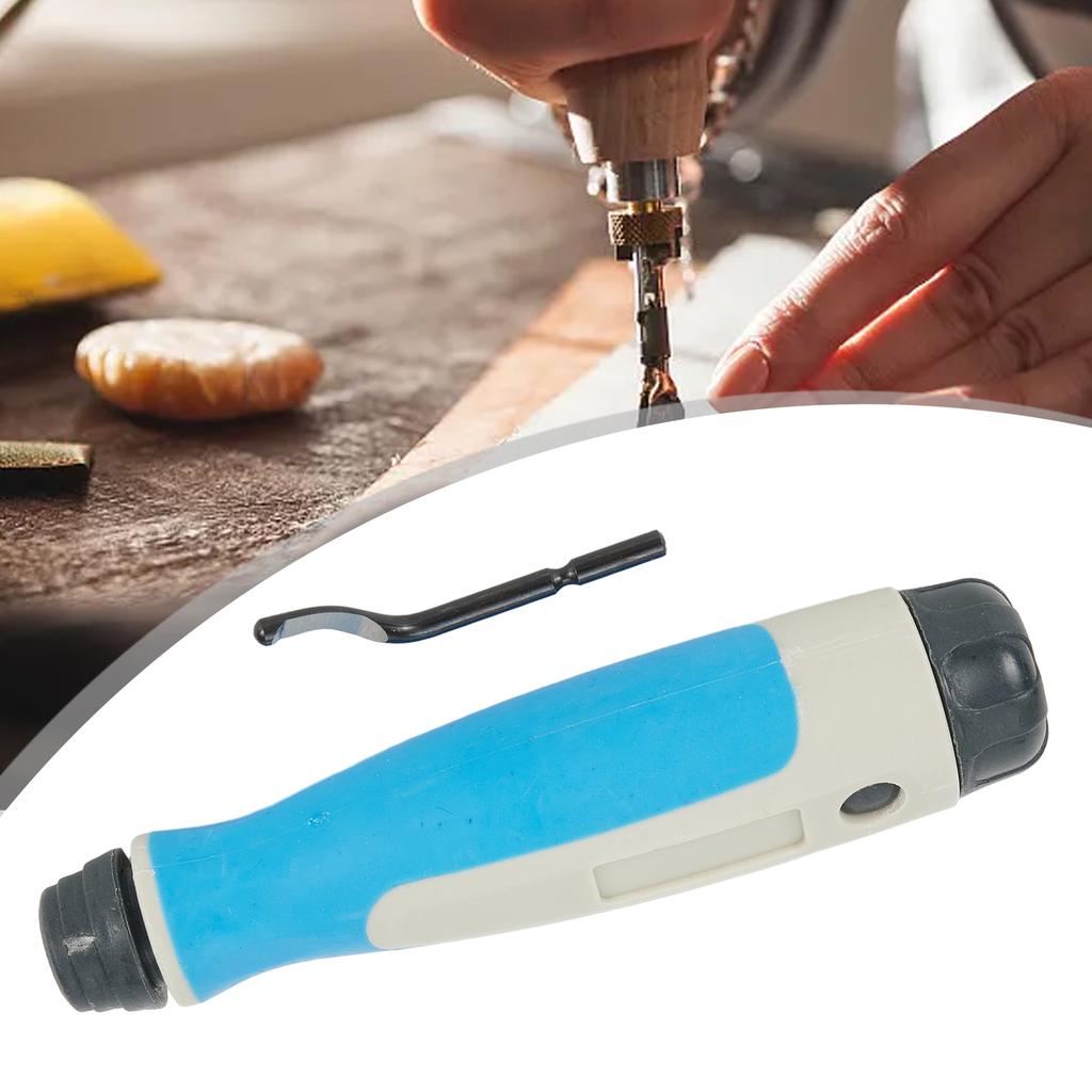 High Quality Nice Portable Deburring Tool Burr Scraper Rubber Trimmer Blue Deburring 1 PC 47*3.2mm Blade Ergonomic