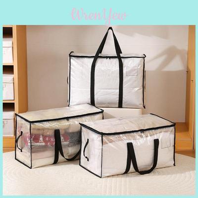 Modern Minimalist Pp Quilt Storage Bag With Multiuse Organizer For Home And Travel