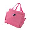 Isolierte Lunchtasche Wasserabweisend Weit zu Öffnen Thermisch Picknick Handtasche Rosa