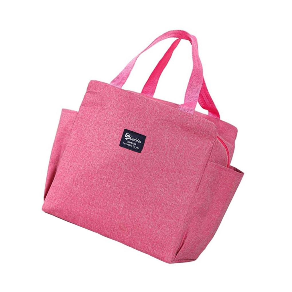 

Изолированная сумка для обеда, водонепроницаемая широкая открытая термосумка для пикника, розовая CHINA