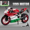 1/9 Ducati 1199 Panigale R Alloy Die Cast Motorcycle Model Toy Vehicle Collection Sound and Light Off Road Autocycle Toys Car
