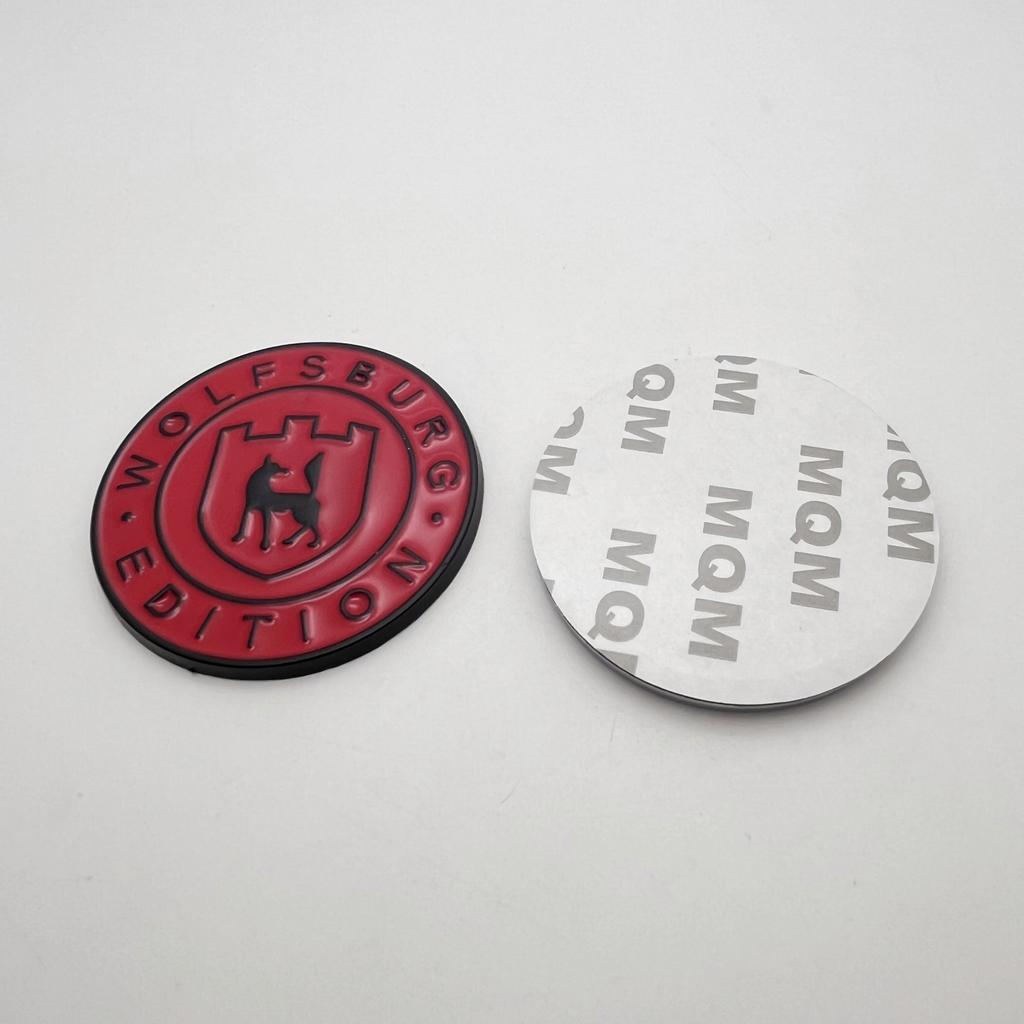 1pc High-Quality 3D Metal Wolfsburg Edition Logo Car Fender Side Emblem Rear Tail Trunk Badge Sticker Decal Car Accessories