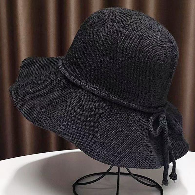 Summer Womens Breathable Polyester Fisherman Hat With Foldable Sunshade For Beach Outdoor Use