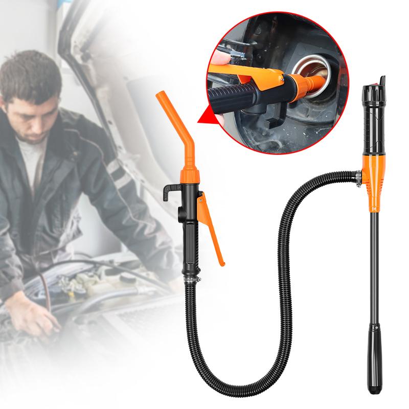 Portable Liquid Transfer Pump Battery Powered Car Gas Oil Pump 2.4 Gallons Per Min Liquid Gasoline Tuning Fuel Gasoline Pump
