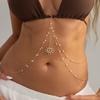 Verstellbare Hüftkette Sexy Stil mit Öl-Tropfen-Blume