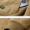 Men's Warm Cotton Jacket Coat Lambswool Jacket Autumn Winter Solid Color Fleece Workwear Plus Size Outdoor Travel Lapel Coat