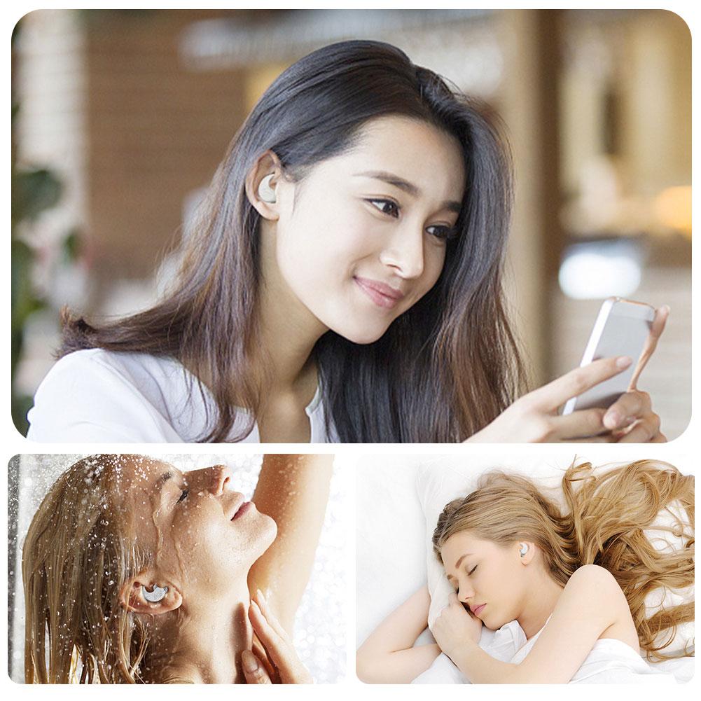 Ohrstöpsel Silikon Ohrstöpsel Schlaf Lärmunterdrückung Schallschutz Anti Schnarchen Für Kleine Ohren Frauen Schallisolierung Ohrstöpsel Memory-Schaum