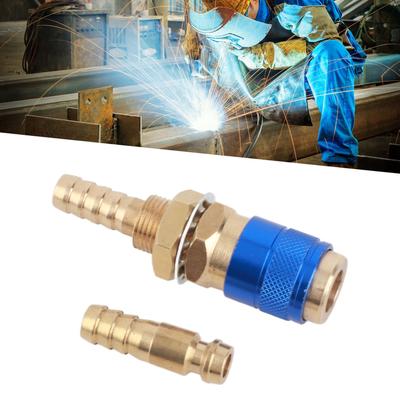 8mm Torch Hose Adapter Brass Connector Quick Coupler Fitting Kit for MIG TIG Welding
