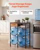 VEVOR Water Jug Holder, 4 Tiers Double Rows 11 L and 19 L Water Bottle Holder for 4 Bottles