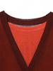 Beams Boy Long Sleeve Sheer Knit Wine Free Women's Back-to-Front Pullover,