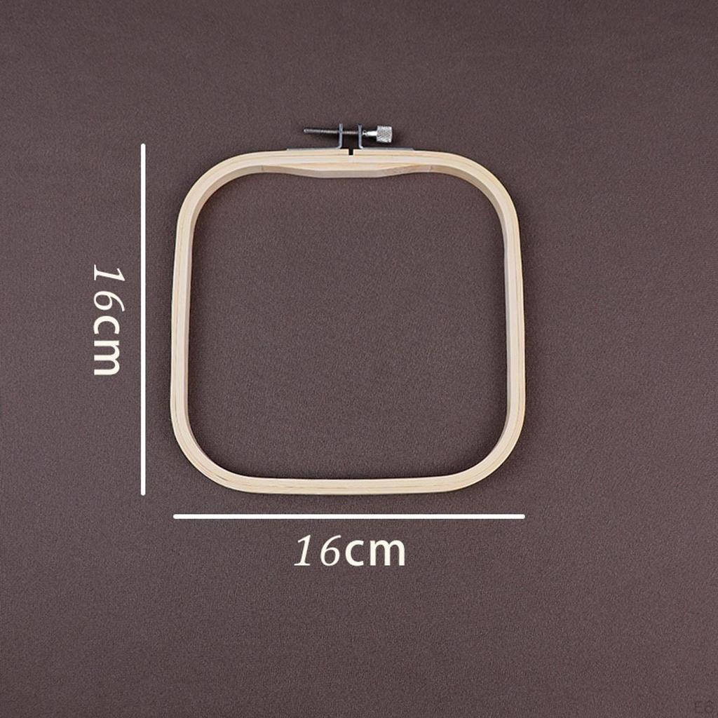 2 Pieces Bamboo Hoop Embroidered Stretch Tool Ring Reusable Decor Quilting Sewing Embroidery