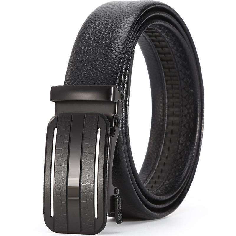 Belt Men'S Business Automatic Buckle Belt Chaozhongqing Pants Belt Stall